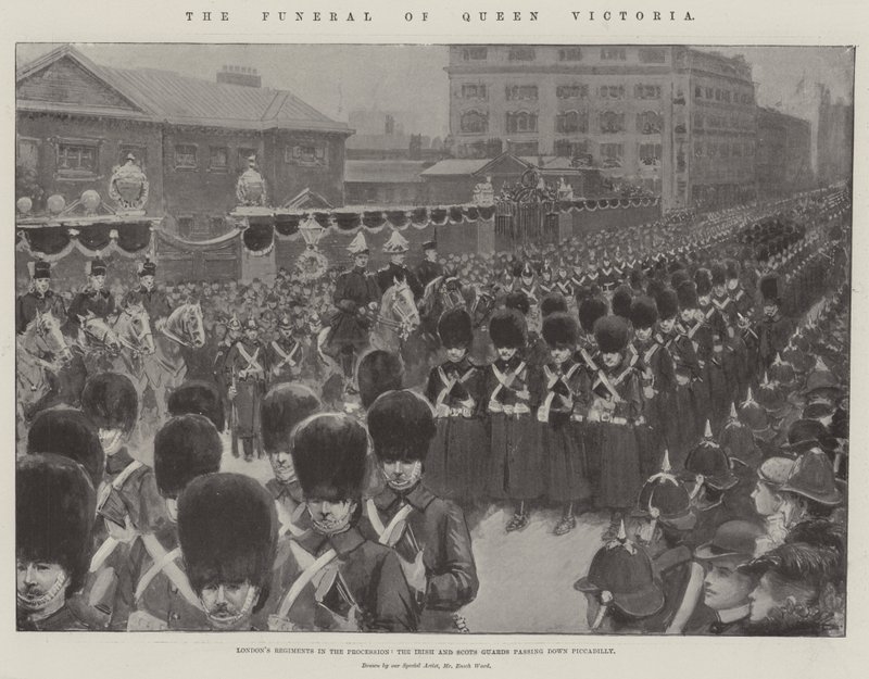 Les funérailles de la reine Victoria - Enoch Ward