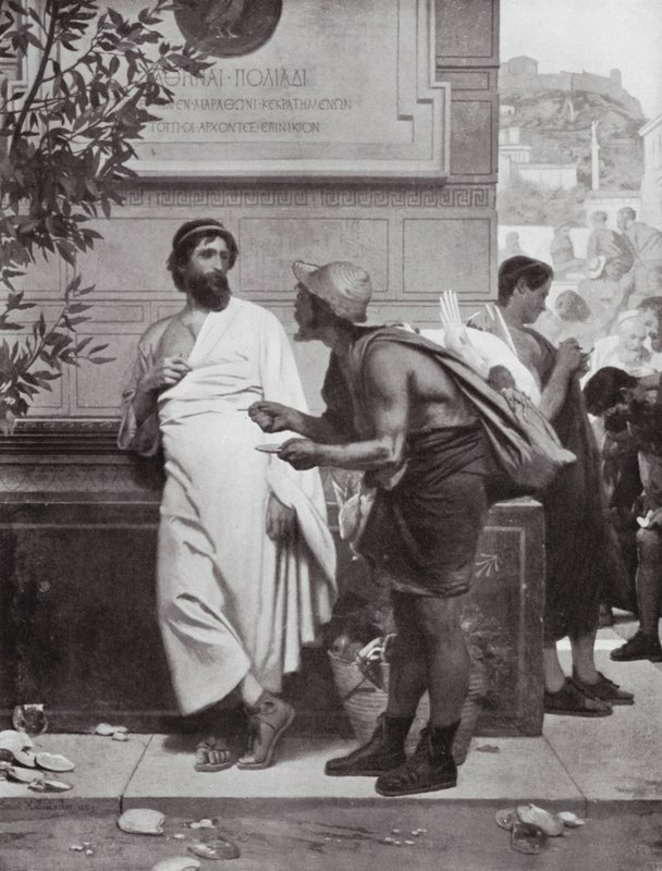 Aristide et le paysan - Ernest (1818 87) Hillemacher