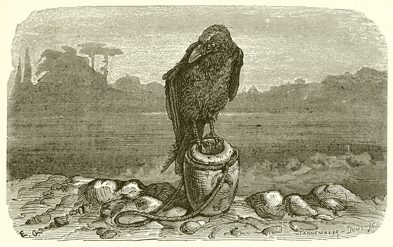 Le Corbeau et le Pichet - Ernest Henry Griset
