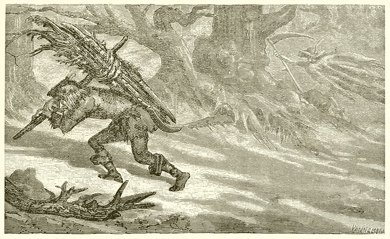 Le Vieil Homme et la Mort - Ernest Henry Griset