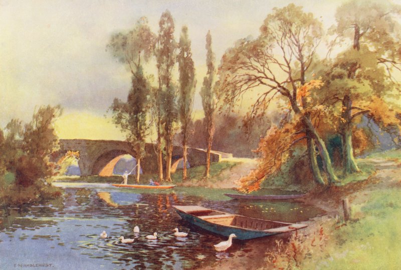La Tamise : Pont de Chertsey - Ernest William Haslehust