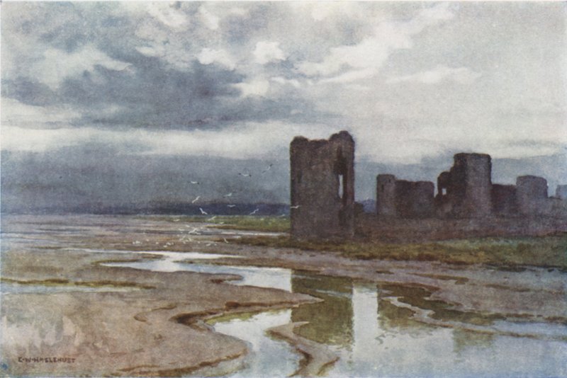 Sables de Dee, Château de Flint - Ernest William Haslehust