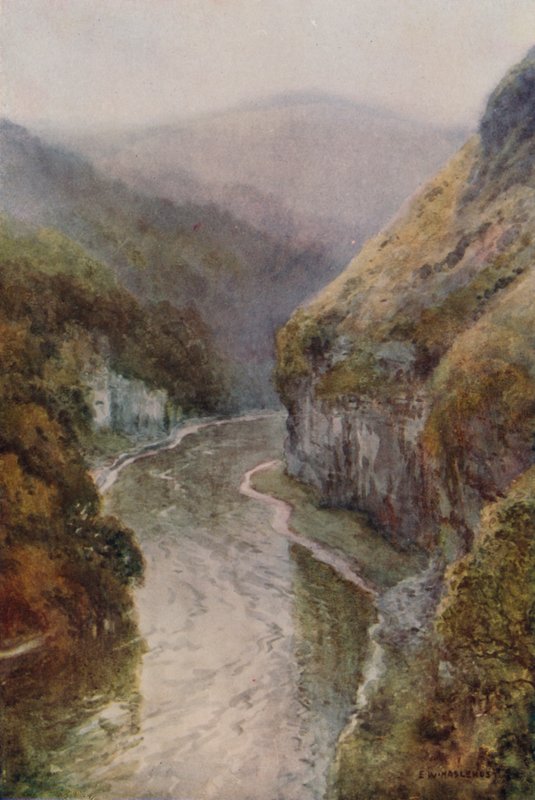 La Wye près de Cressbrook Dale - Ernest William Haslehust