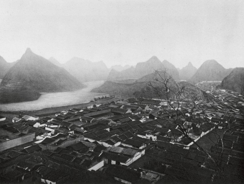 Kueilinfu, Kuangsi, Kueilin, la capitale provinciale, Vue vers le nord-ouest - Ernst Boerschmann