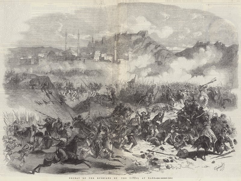 Défaite des Russes par les Turcs, à Kars - Eugen von Guerard