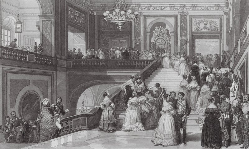 Grande fête, Palais de Versailles (gravure) - Eugene Louis (after) Lami