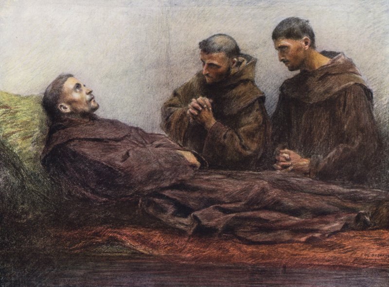 Saint François malade dans le palais épiscopal d