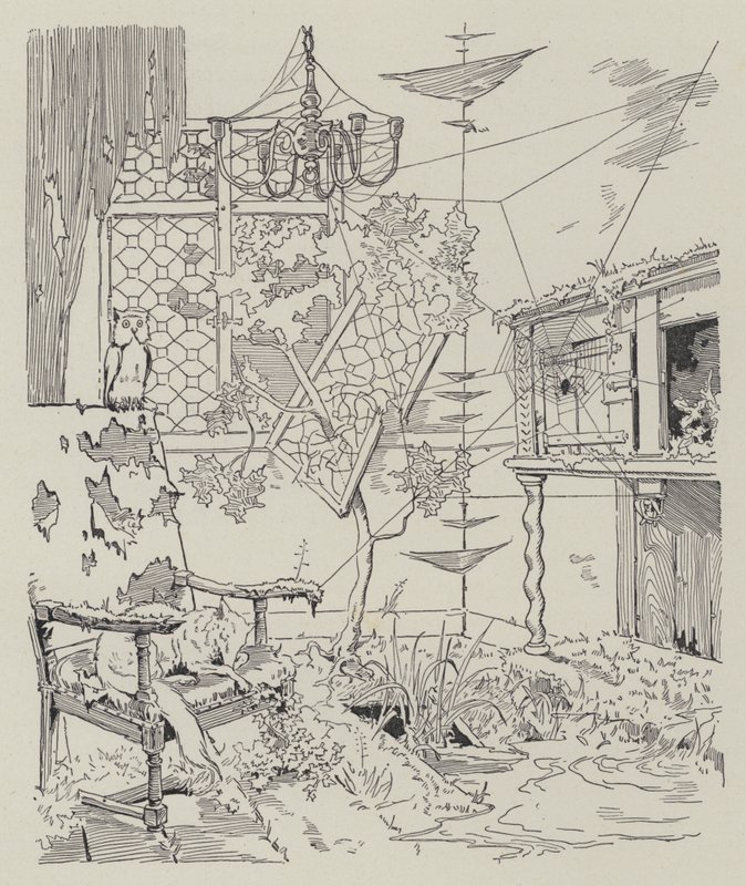 Scène de La Dame de Gai-Fredon, par Quatrelles (Ernest L