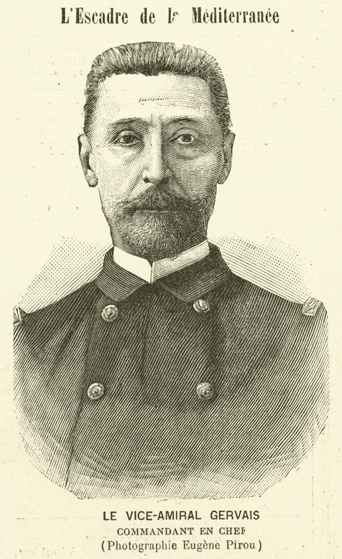 Vice-amiral Gervais, commandant de la flotte méditerranéenne française - Eugene Pirou