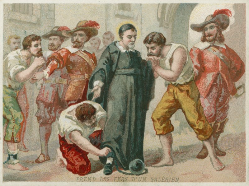 Saint Vincent de Paul prend les fers d