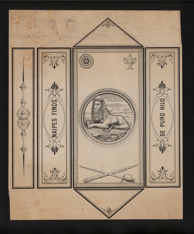 Œuvre pour cartes à jouer (lithographie) - European School