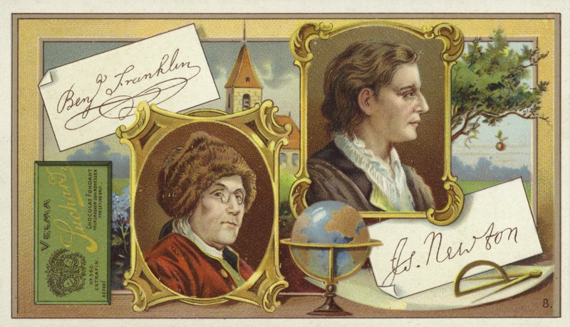 Benjamin Franklin et Isaac Newton - European School