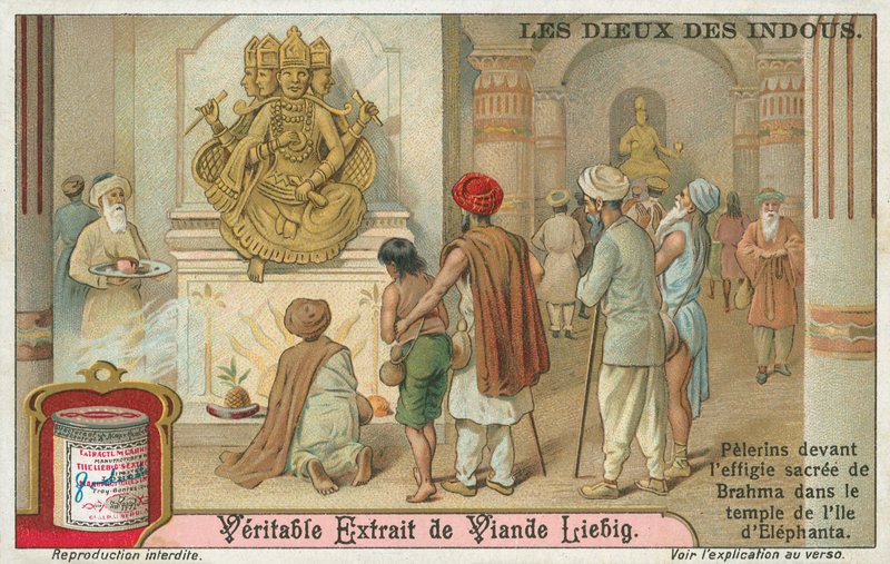 Brahma, carte de Liebig, début du 20e siècle (chromo) - European School
