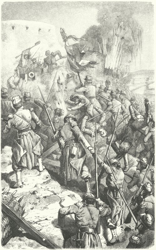 Capture du redoute de Malakoff pendant le siège de Sébastopol, 8 septembre 1855 (gravure) - European School