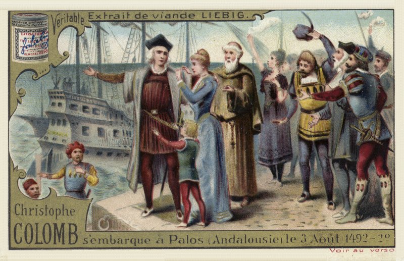 Christophe Colomb embarque pour son voyage vers le Nouveau Monde, Palos, Espagne, 3 août 1492 - European School