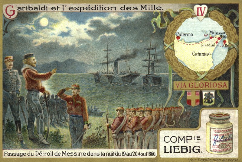 Traversée du détroit de Messine dans la nuit du 19-20 août 1860 - European School