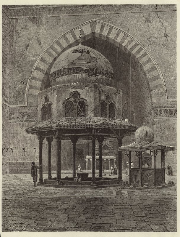 Égypte - Intérieur de la mosquée du Sultan Hassan - European School