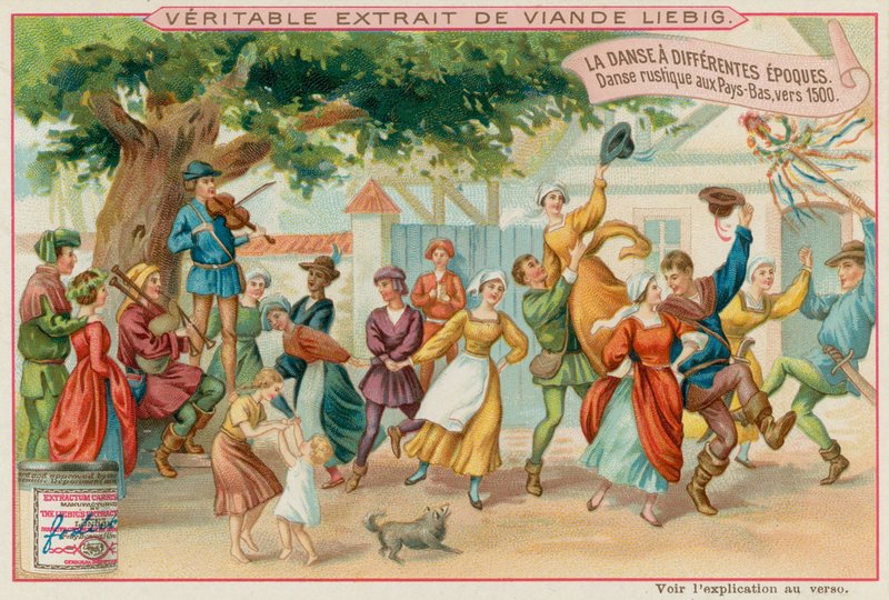 Danse folklorique des Pays-Bas de 1500 - European School