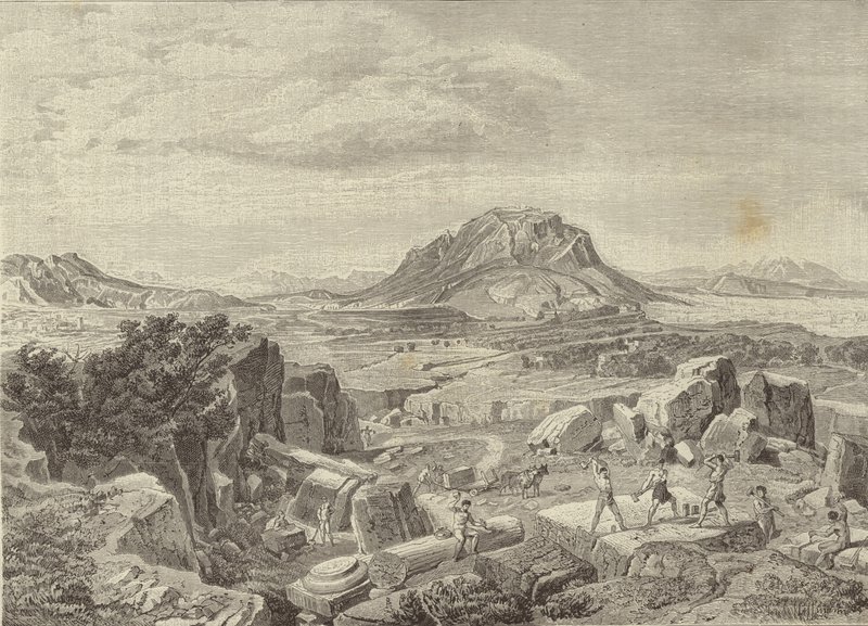 Grèce et Rome - Grèce : Corinthe, vue depuis une carrière - European School