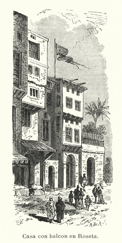 Maison avec balcon à Rosette, Égypte - European School