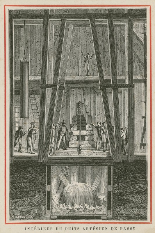 Intérieur des puits artésiens de Passy, Paris - European School