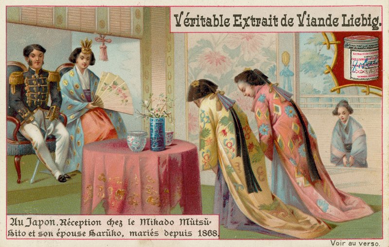 Femmes japonaises reçues par le Mikado et sa femme - European School