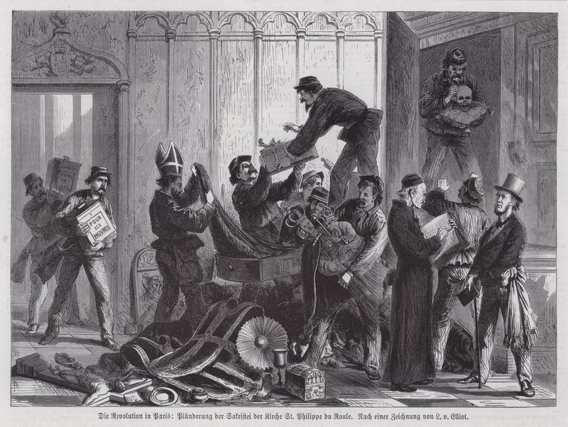 Pillage de la sacristie de l