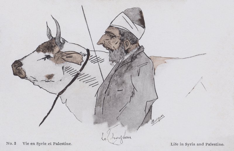 Homme et bétail, vie en Syrie et Palestine - European School