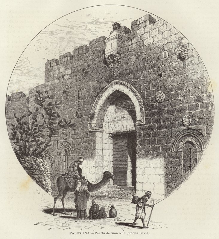 Palestine, Porte de Sion ou du prophète David - European School