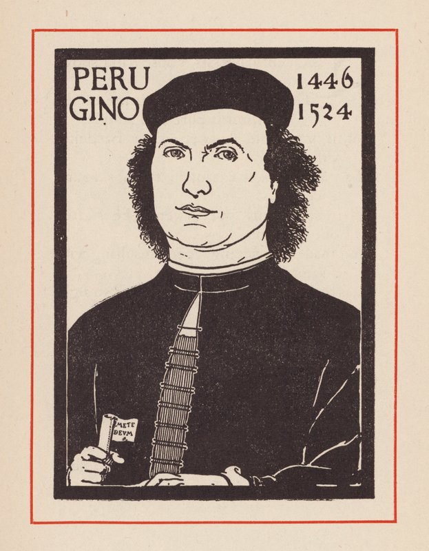 Pietro Perugino, artiste italien de la Renaissance (lithographie) - European School