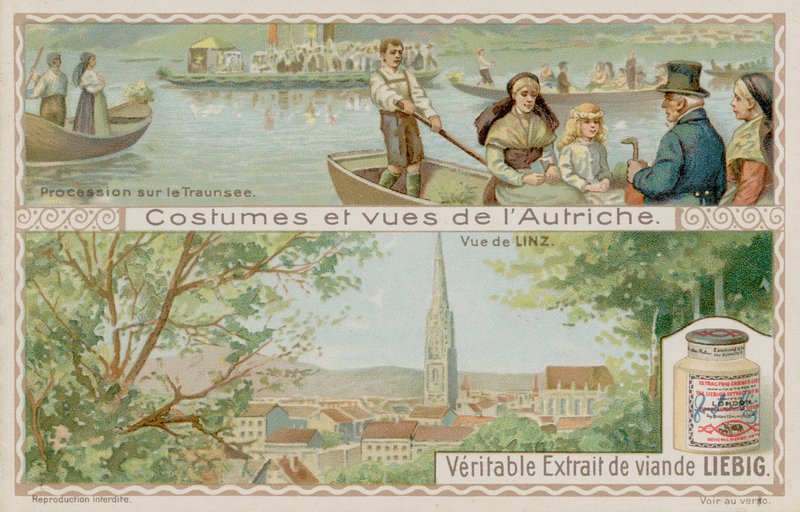 Procession de bateaux sur le lac Traunsee et vue de Linz - European School