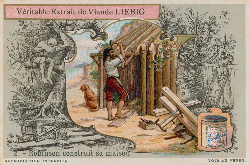 Robinson Crusoé construisant sa cabane - European School