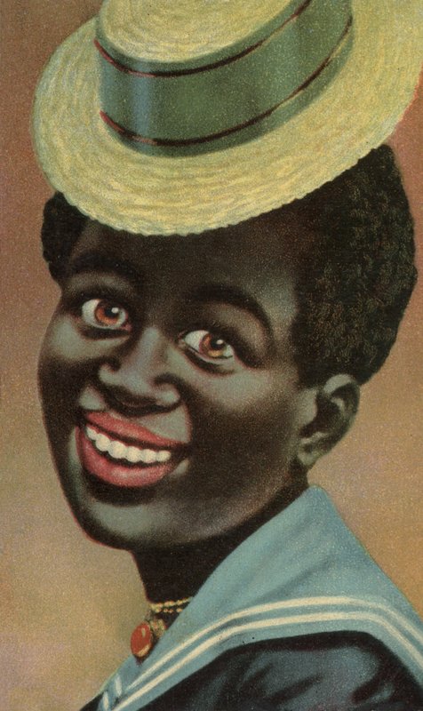 Africain souriant en costume de marin (lithographie couleur) - European School