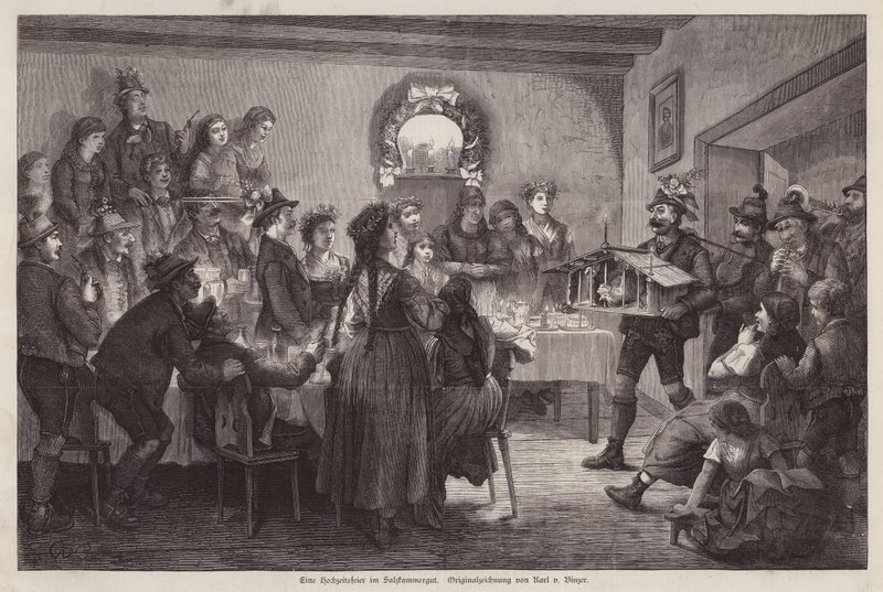 Festin de mariage dans le Salzkammergut, Autriche - European School
