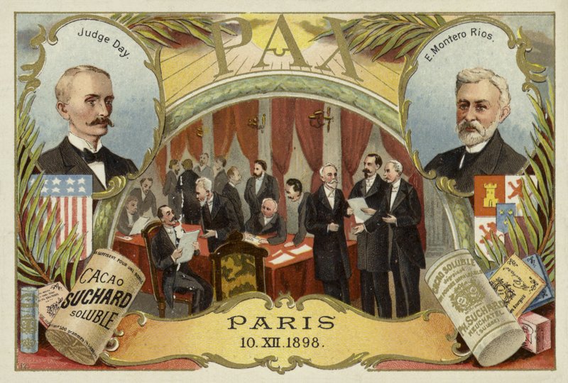 William R Day et Eugenio Montero Rios, et le traité de Paris mettant fin à la Guerre hispano-américaine, 10 décembre 1898 - European School