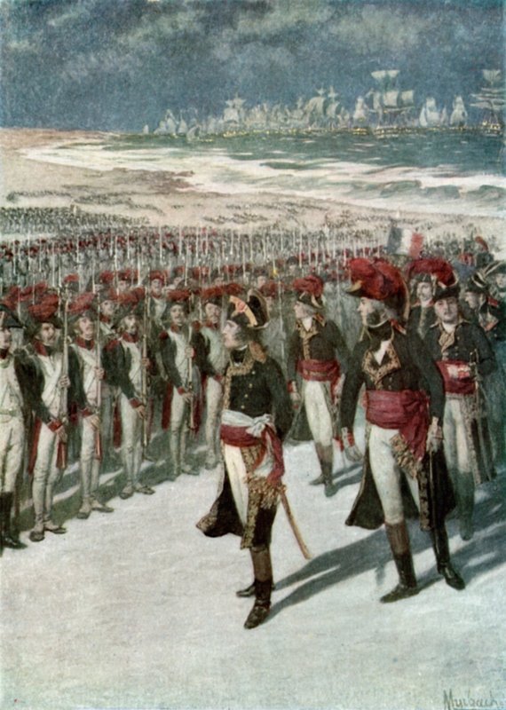 Napoléon passant en revue les troupes à Boulogne - Felicien baron de Myrbach Rheinfeld