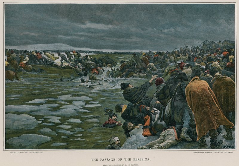 Le passage de la Bérézina - Felicien baron de Myrbach Rheinfeld
