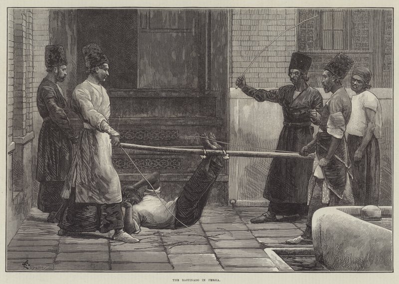 La Bastonnade en Perse - Felix Regamey