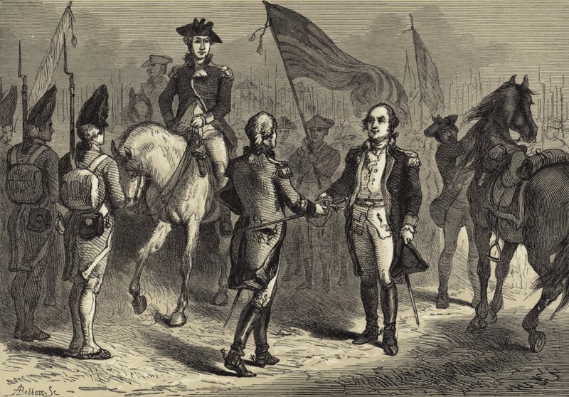 Le général Lincoln recevant l