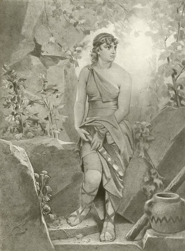 Cymbeline. Acte III, Scène VI - Felix Octavius Carr Darley