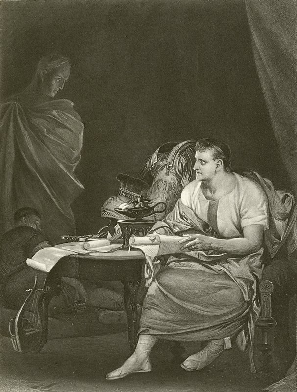 Jules César. Acte IV, Scène III (gravure) - Felix Octavius Carr Darley