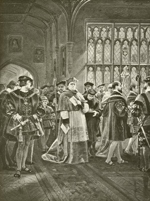Le roi Henri VIII. Acte I, Scène I (gravure) - Felix Octavius Carr Darley