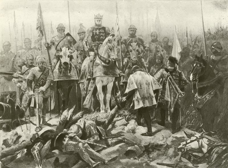Roi Henri V. Acte IV, Scène VII - Felix Octavius Carr Darley