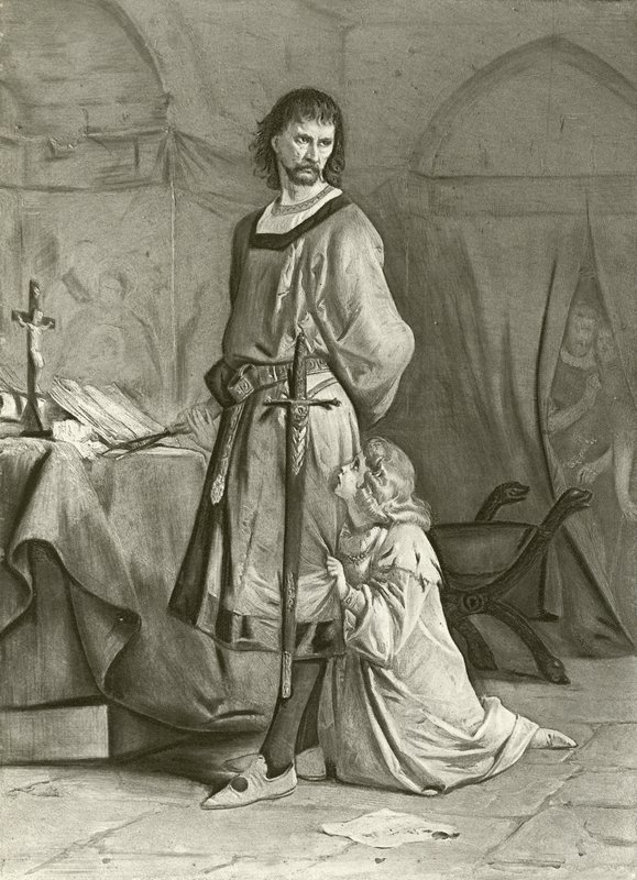 Roi Jean. Acte IV, Scène I (gravure) - Felix Octavius Carr Darley