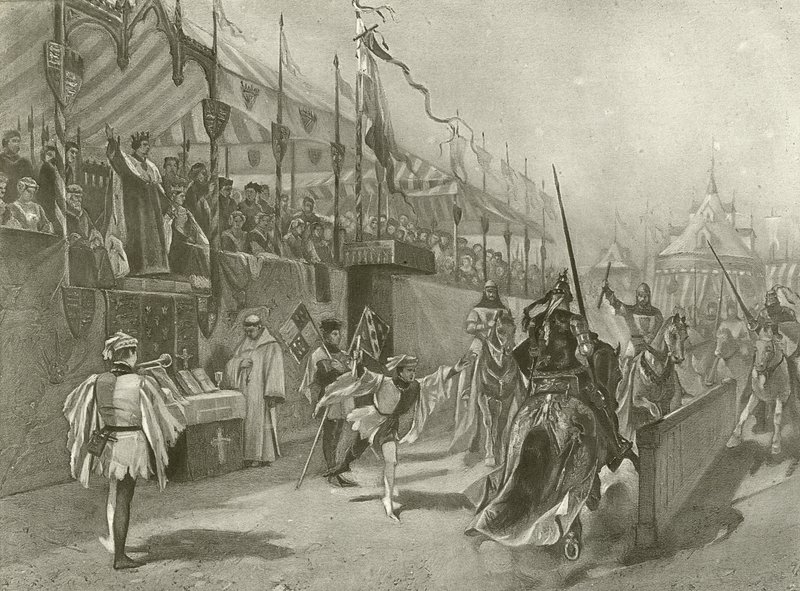 Le roi Richard II. Acte I, Scène III (gravure) - Felix Octavius Carr Darley