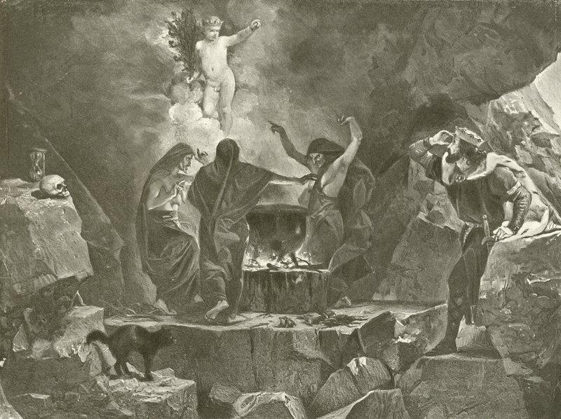 Macbeth. Acte IV, Scène I - Felix Octavius Carr Darley