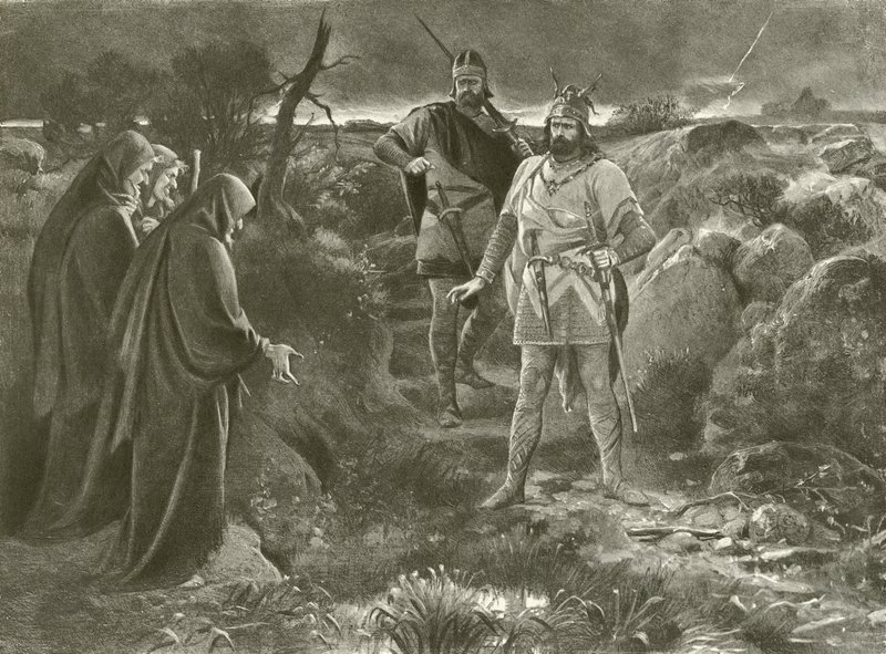 Macbeth. Acte I, Scène III - Felix Octavius Carr Darley