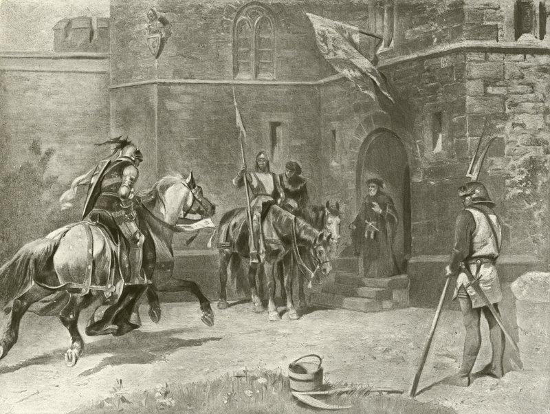 Deuxième partie du Roi Henri IV. Acte I, Scène I - Felix Octavius Carr Darley