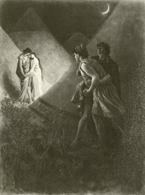 Troilus et Cressida. Acte V-Scène II (gravure) - Felix Octavius Carr Darley
