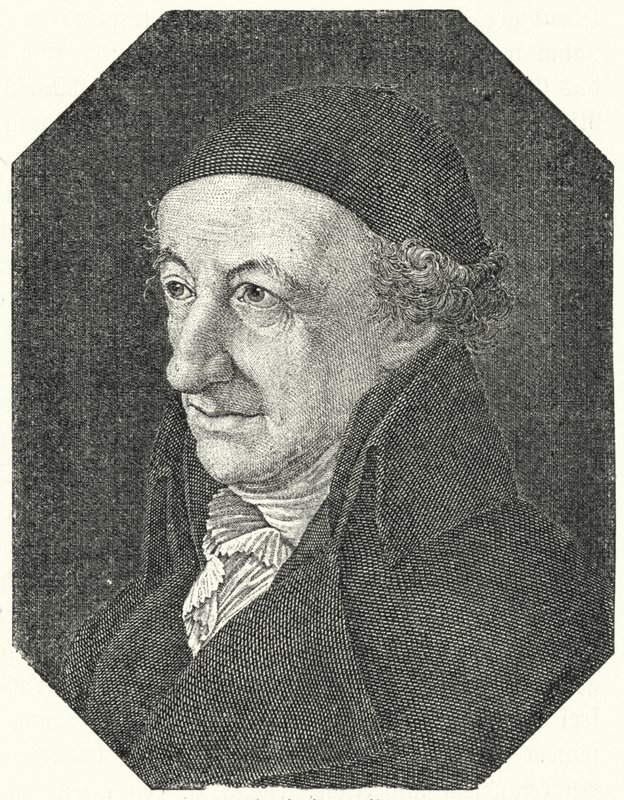 Portrait du poète allemand Christoph Martin Wieland âgé (gravure) - Ferdinand Jagemann
